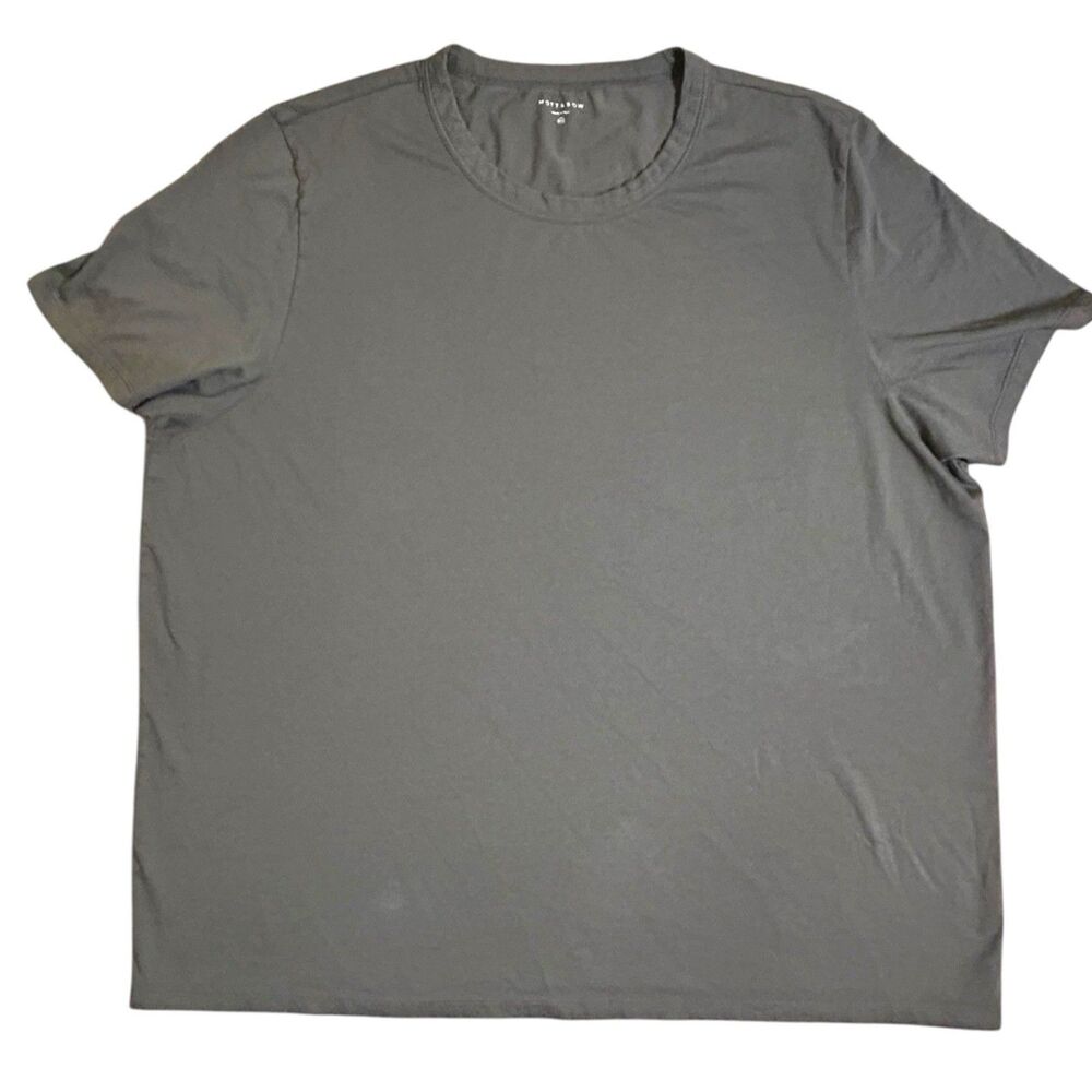 Mott & Bow Shirt Mens 3XL Grey Classic Crew Cotton Tee T-Shirt Tagless Soft XXXL